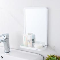No punching bathroom suction cup square mirror strong traceless wall bathroom washbasin mirror large makeup q