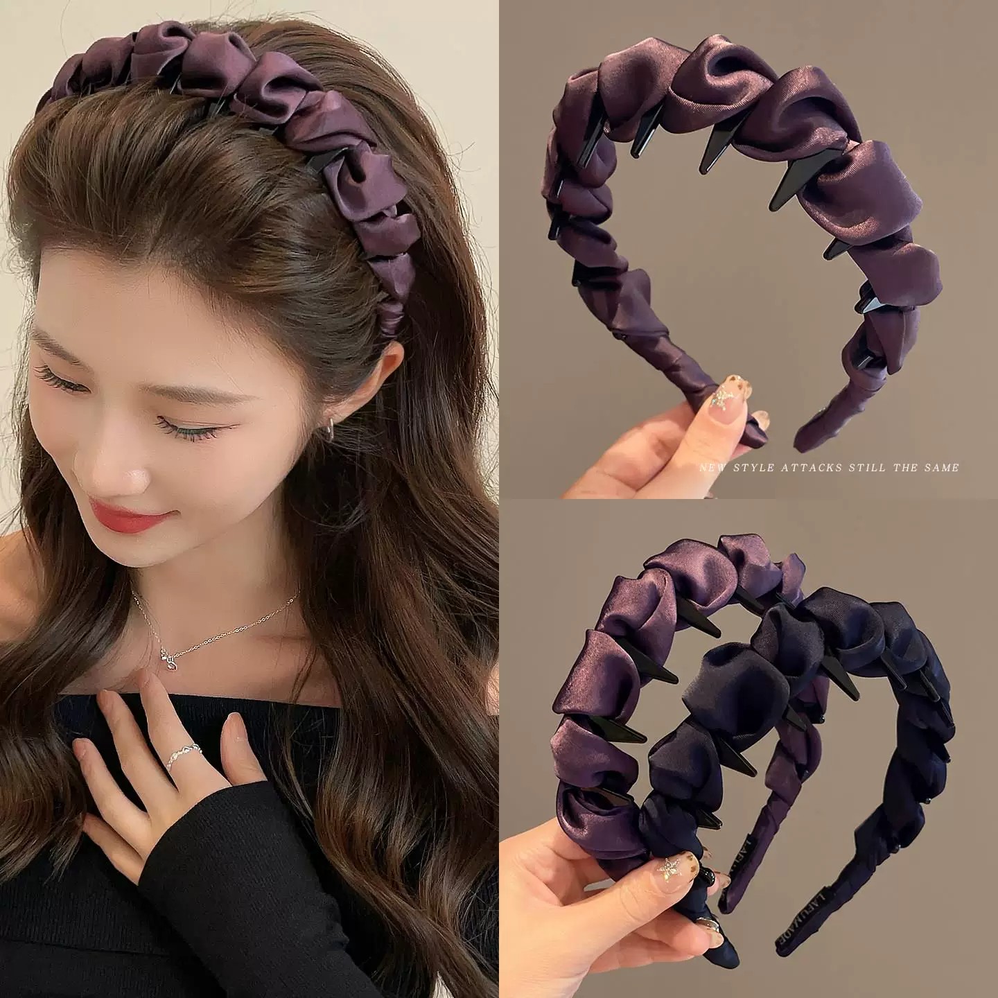 Headband, hair clip, high headdress, hair tie, new style, women's special face wash headband, headband, daily use.