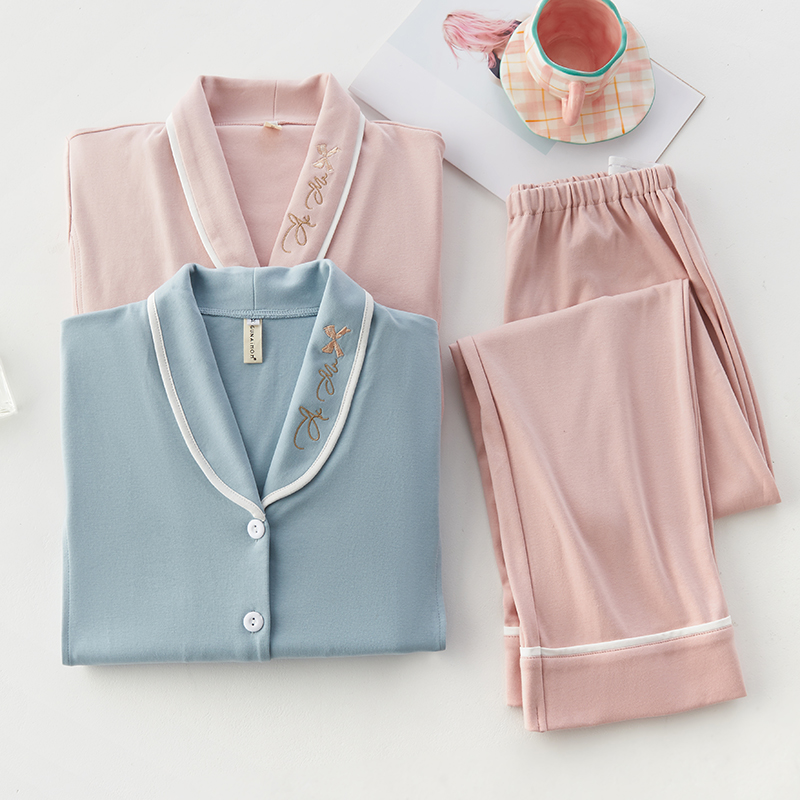 Yoga Ying Yusufu Chunqiu pure cotton postpartum breastfeeding March 12 Winter to be produced in pregnant woman's pyjamas household clothes