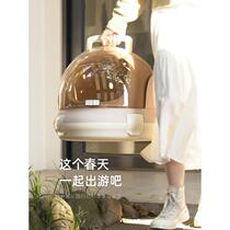 Cat bag goes out to carry a space cabin Puppy cage Air box Cat Litter Kitty Pet Large Capacity Hand Backpack