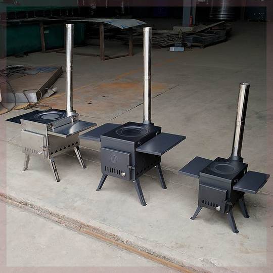 户外柴火炉子便携野餐装备野营用品多功能无烟折叠灶野炊炉具野外