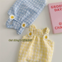 Sunshine Flower Grid Юбка (корейская сладкая)