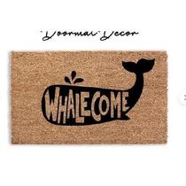 Whalecome Bathroom Door Front Non Slip Polyester Floor Mat