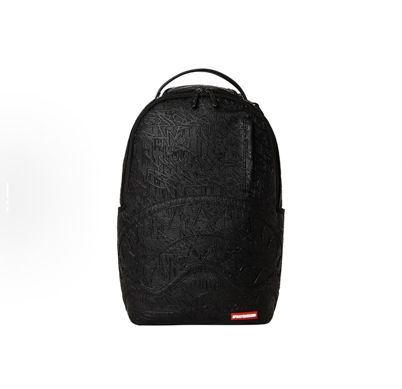 Sprayground Sg Shark Full Print Dark Pattern Shark Mouth Letter Logo Pvc Computer Bag School Bag Backpack