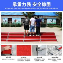 Chorus steps three-layer movable folding stage steps step ladder campus chorus stool photo taking photos stand