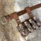 Medieval alchemy four bottles belt belt potion bottle Nordic Viking style retro cos stage performance props