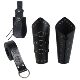 Halloween Costume Accessories Set: Shoulder Armor, Wrist Guards, Arm Guards, Waist Bag, Belt, Mask, Vintage Knight Carnival Cosplay