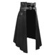Gothic Skirt, Dark Rock Punk Asymmetrical Skirt, Retro Medieval Pleated Skirt, Cosplay Outfit