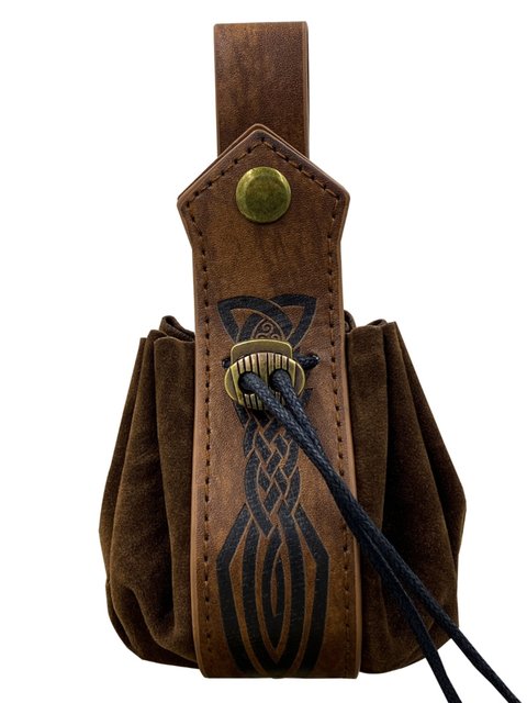 Viking-Style Medieval Pouch That Can Be Hung on a Belt, Coin Purse, Vintage Waist Bag, Cosplay Accessory