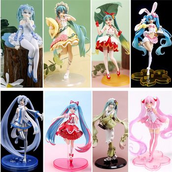 Hatsune figure beautiful girl model anime two-dimensional figure toy birthday gift desktop model chassis ornaments