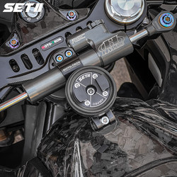 Setii Motorcycle Phone Mount for Riding, Suitable for Sports Bikes, Street Bikes, Vintage Bikes, Universal Quick-Release Shockproof and Shock-Absorbing Sp Mount