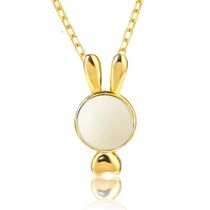 Zodiac rabbit fetal hair souvenir making fetal hair necklace breast milk souvenir diy breast milk pendant necklace