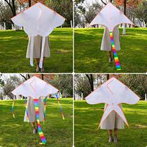 Childrens painting blank graffiti kite handmade diy kite material package kindergarten hand-painted teaching kite