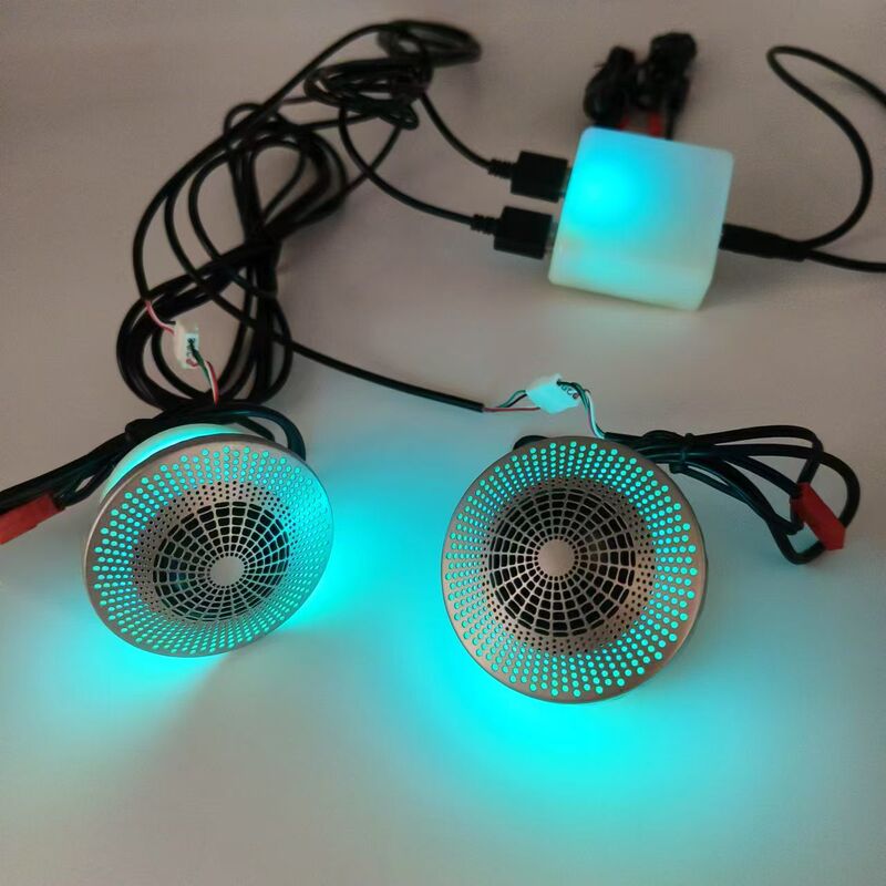 Center Surround Sound Speaker with Panoramic Sound, Transparent Multi-Purpose Super Midrange Modification with Colorful Lights and Ambient Lighting Center Surround Sound Speaker with Panoramic Sound, Transparent Multi-Purpose Super Midrange Modification with Colorful Lights and Ambient Lighting