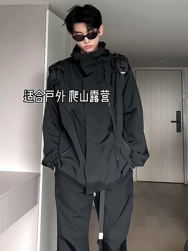 Heavy Rain Grade Outdoor Trendy Brand Functional Jacket Men's Autum Windproof and Waterproof Outdoor Kawasaki Tibet Mountaineering Clothing for Couples
