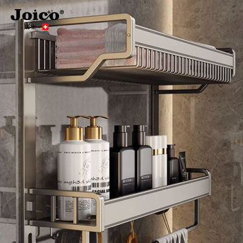 Swiss Joico Towel Rack Bathroom Storage Rack Integrated Punch-Free Wall-Mounted Bathroom Toilet Towel Storage Rack