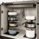 Swiss Joico Kitchen Storage Rack, Pot Storage Rack, Multi-Layer Under-Cabinet Shelf for Pots and Pans under the Sink