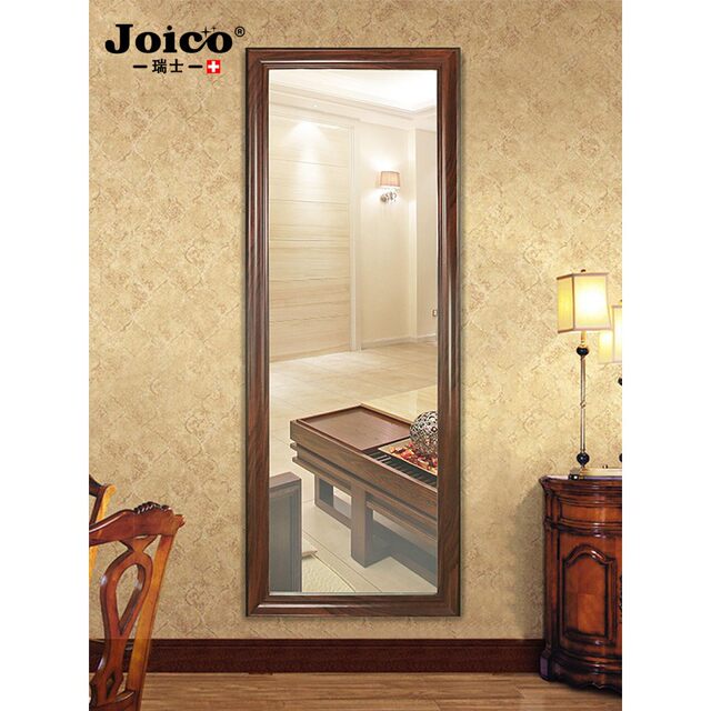Swiss JOICO solid wood full-length mirror floor-to-ceiling mirror American light luxury bedroom home wall-mounted dressing mirror wall-mounted mirror