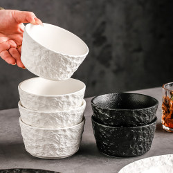 Especially Beautiful Bowls for Home Use, 2025 New Model Ceramic Rice Bowls, Small Bowls for Personal Use, High-Value Japanese-Style Tableware