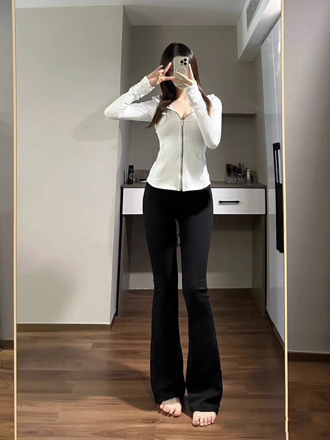 lulu same yoga micro-horn pants woman naked with high waist conspiculy slim trousers fitness outwear Groove-Taobao