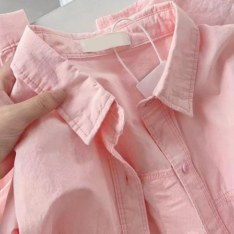 Extra Large Size 150kg Pink Shirt Jacket for Women Spring & Fall 2024 New Long-Sleeved Top French Cardigan Shirt