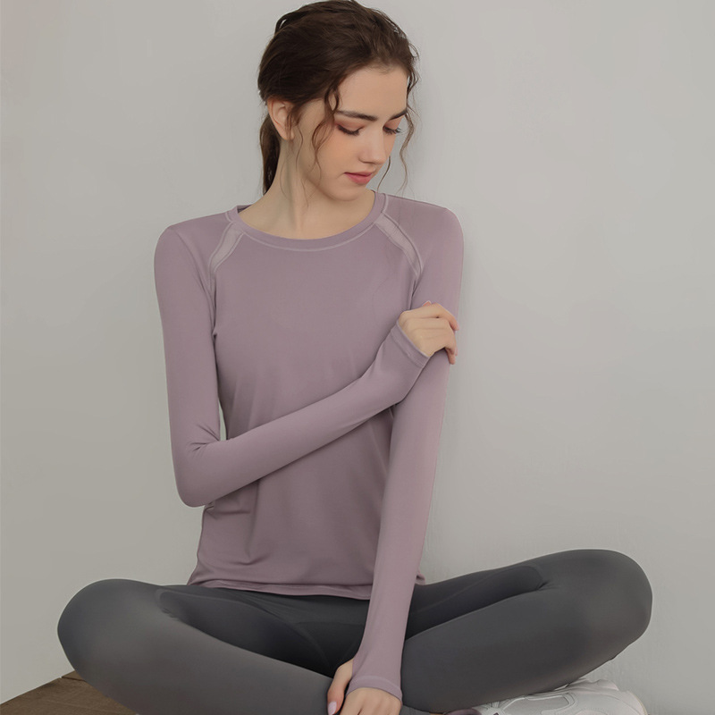 Lulu Nofvmo Quick-Drying Yoga Clothes Slimming Sports Tops Women's Fitness Clothes Running Pilates Long-Sleeved T-Shirt Autumn Lulu Nofvmo Quick-Drying Yoga Clothes Slimming Sports Tops Women's Fitness Clothes Running Pilates Long-Sleeved T-Shirt Autumn
