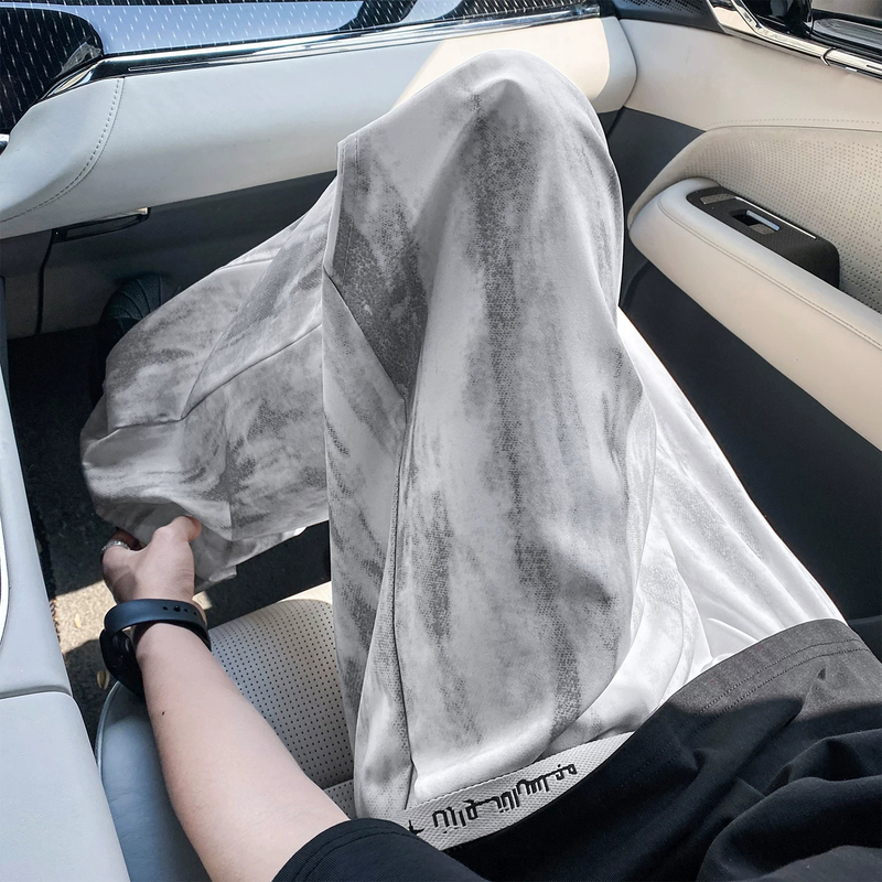 Wassup American-Style Tie-Dye Quick-Drying Casual Pants for Men, Summer Thin Loose Straight-Leg Ice Silk Pants with Drapey Wide Legs Wassup American-Style Tie-Dye Quick-Drying Casual Pants for Men, Summer Thin Loose Straight-Leg Ice Silk Pants with Drapey Wide Legs