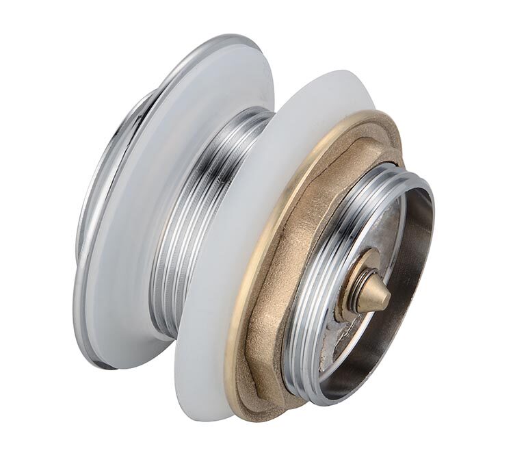 All copper bathtub drain head Bouncing drain accessories Wooden bucket bathtub plug Shower room underwater