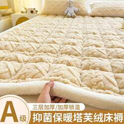Winter Coral Velvet Milk Velvet Fleece Mattress Soft Pad Student Dormitory Single Bed Mattress Pad Quilt Blanket Bed Sheet