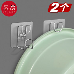 Basin hook bathroom kitchen storage rack no punching bathroom storage rack toilet supplies hanging basin artifact