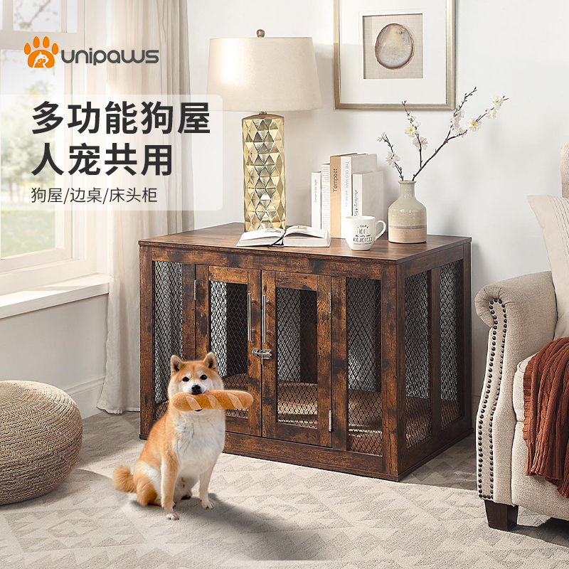 unipaws dog house wooded locker small dog in dog cage small dog Dog Villa Indoor Pet Room-Taobao