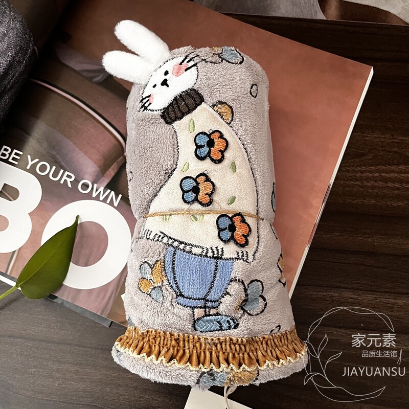 Shuangli New Product Towel Bath Towel Hair Drying Cap, Enlarged and Thickened, Soft, Absorbent, Non-Shedding, for Home Use, Bathing, Couples, Dormitory