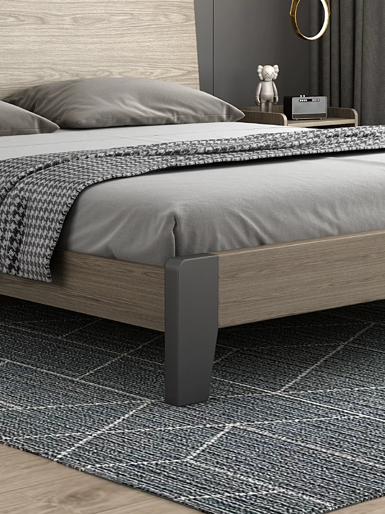 IKEA кровать из массива дерева, современная минималистичная, кровать размер 1,5 метра, небольшая спальня, роскошь домашнего использования, двуспальная кровать, главная спальня 1,8 метров