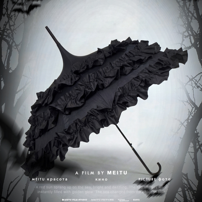 Lolita Dark Gothic Lace Lo Skirt Umbrella Pagoda Princess Umbrella Dual-Use for Sun and Rain Lolita Accessories Photo Props Lolita Dark Gothic Lace Lo Skirt Umbrella Pagoda Princess Umbrella Dual-Use for Sun and Rain Lolita Accessories Photo Props