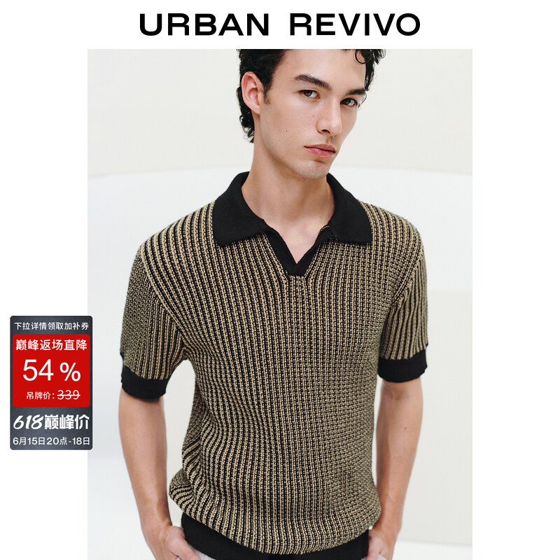 [Urban Series] Ur2026 Summer New Men's Woven Knit Sweater Umu960007