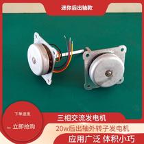 Micro hand power generator 20W generator permanent magnet external rotor generator wind power long axis