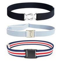 Mens and womens elastic rubber band belt elastic belt anti-metal allergy no belly tight no trace lazy belt