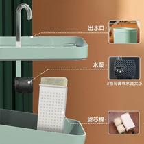 Electric circulating pet water dispenser live water filter cat water fountain drinking water basin cat licking water basin cat bowl