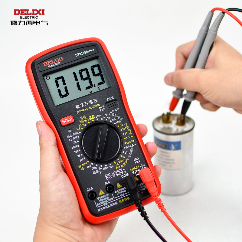 Delixi Electric Voice Digital Multimeter High-Precision Intelligent Anti-Burn Automatic Electrician Household Dt9205Apro Delixi Electric Voice Digital Multimeter High-Precision Intelligent Anti-Burn Automatic Electrician Household Dt9205Apro