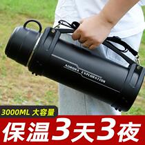 New stainless steel insulated kettle large capacity insulated cup outdoor construction site large insulated kettle mens sports kettle