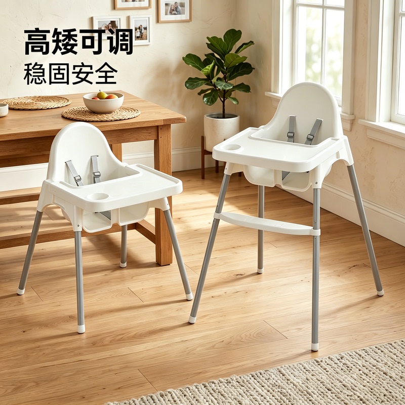 Yishi Home Baby Dining Chair Portable Multifunctional Baby Dining Table Adjustable Children's Table and Chair Baby Growth Chair