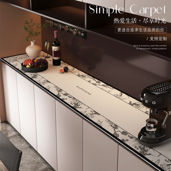 Light luxury high-end dining side cabinet table mat tv counter top protective mat table cloth washable waterproof oilproof porch mat Light luxury high-end dining side cabinet table mat tv counter top protective mat table cloth washable waterproof oilproof porch mat