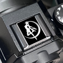 (Stainless steel hot shoe cover) Suitable for Fuji xv100i camera metal xv100 decorative hot shoe cover xt5