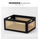 Rattan Solid Wood Storage Basket Desktop Storage Basket Snack Box Sundry Cosmetics Storage Basket Storage Organization Storage Box