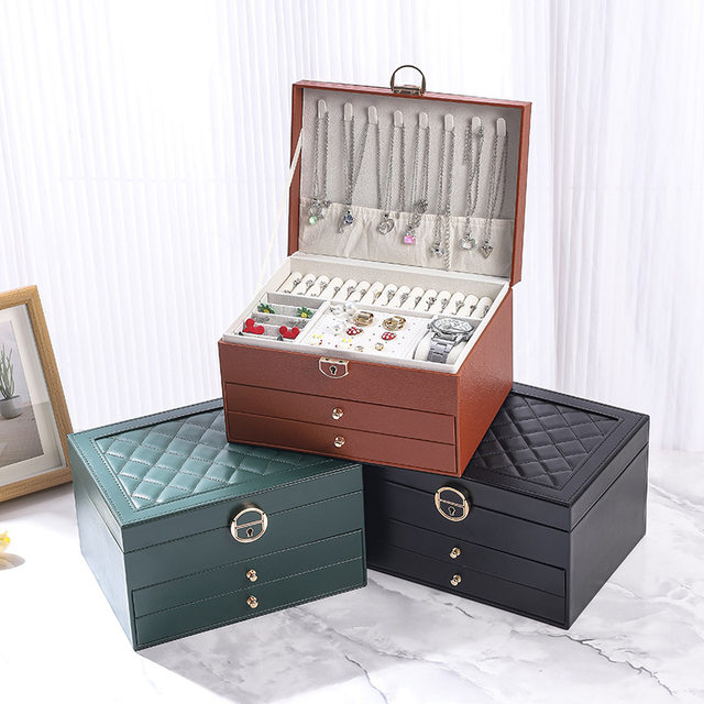 High-End Jewelry Storage Box with High Quality and Large Capacity