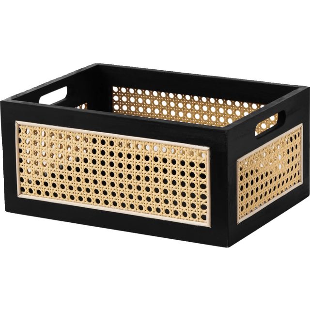 Rattan Solid Wood Storage Basket Desktop Storage Basket Snack Box Sundry Cosmetics Storage Basket Storage Organization Storage Box