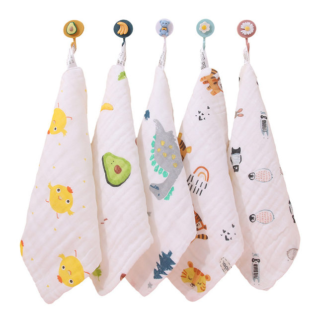 Baby Towel Pure Cotton Six-Layer A-Grade Gauze Towel Newborn Baby Towel Children's Face Towel Saliva Towel Square Towel
