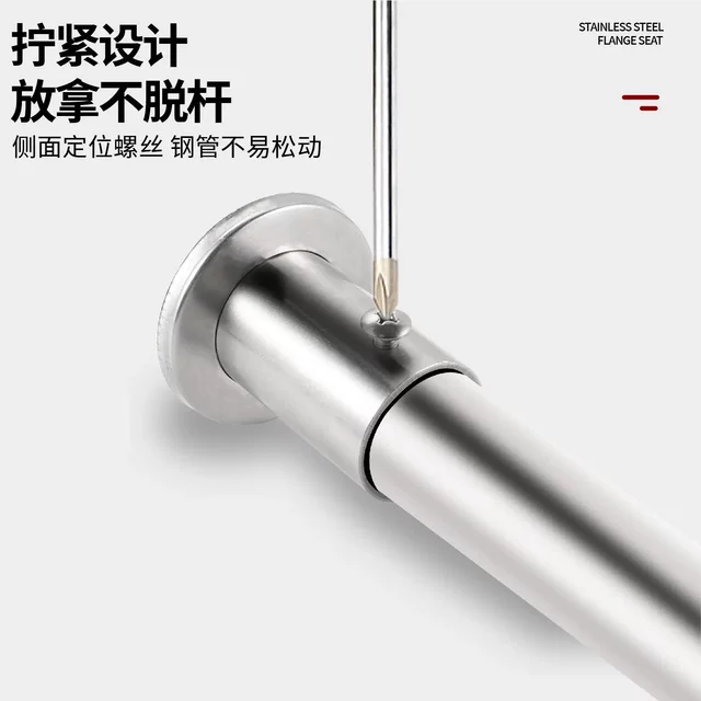 Round Pipe Fixing Clip Stainless Steel Pipe Iron Pipe Steel Pipe Clamp Holder Six-Point Pipe Clamp Base No-Drill Clamp