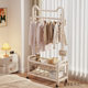 Bedroom Floor-Standing Balcony Home Clothes Rail Rack Metal Coat Rack Cabinet Room Storage Rack Clothes Drying Artifact