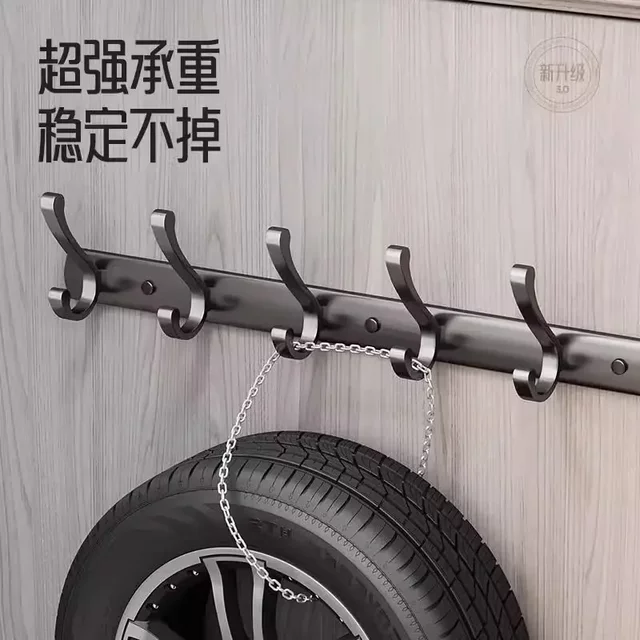 Wall-Mounted Hooks for Hanging Clothes, Entryway Shoe Cabinet Hooks, Bathroom High-Grade Aluminum Alloy Wall Hooks, Space Aluminum